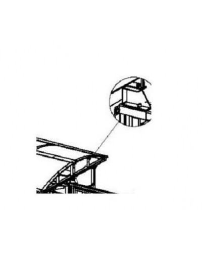 Кронштейн для стыковки турникета PERCo-RF01 0-09 в Северске Дополнительное оборудование для СКУД Pintop.ru