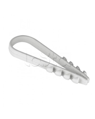 Дюбель-хомут для круглого кабеля (19-25мм) белый (100шт.) EKF PROxima (plc-ncc-19x25w) в Северске Крепеж: Дюбели, шурупы, саморезы Pintop.ru