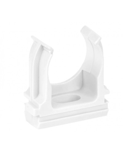 ELASTA Держатель с защелкой CF25 белый IEK (ET-TA00D-CF-025-K01-010) в Северске Держатели, клипсы, скобы Pintop.ru