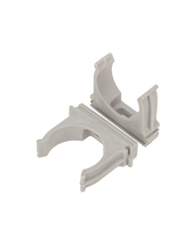 Крепеж-клипса для труб д.32мм, цвет серый Cabeus (CF32-GY) в Северске Держатели, клипсы, скобы Pintop.ru