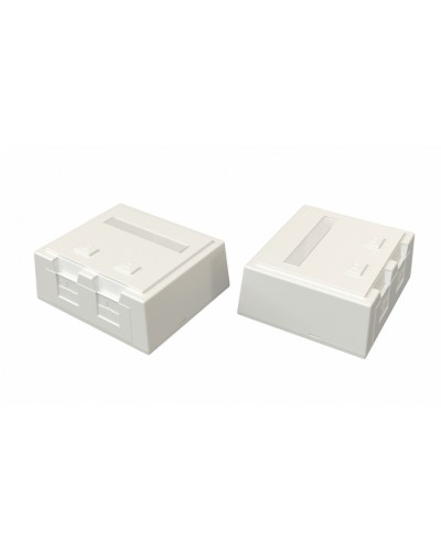 Корпус настенной розетки Hyperline (SBB4-2-WH) в Северске Аксессуары для кабель-канала Pintop.ru
