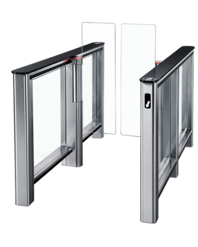 Турникет PERCo-ST-01 с крышками из закал. стекла со створками Створки шириной 300 мм в Северске Турникеты Pintop.ru