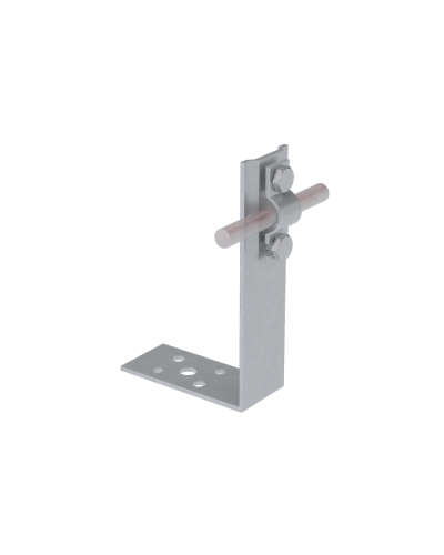 Угловой держатель болтовой для прутка Ø 5-10 мм H60 мм КМ-Профиль (UDB-H60-D5-10) в Северске Монтажные материалы Pintop.ru