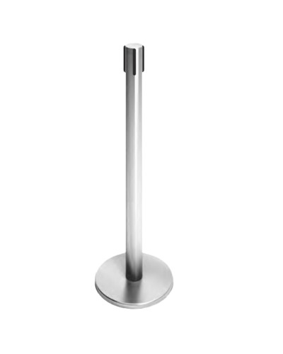 Стойка ограждения передвижная с ремнем (5 метров черный с тормозом) Oxgard ВЗР2387.03 в Северске Ограждения Pintop.ru