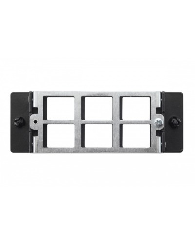 Планка Q-SLOT 6 × Keystone UTP/FTP Eurolan (27M-00-00-06BL) в Северске Патч панель Pintop.ru