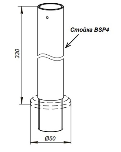 Стойка PERCo-BSP4 в Северске Дополнительное оборудование для СКУД Pintop.ru