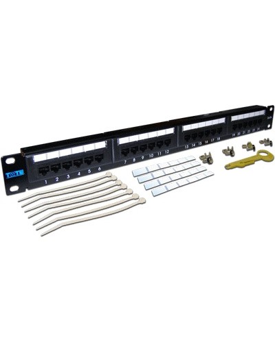 Патч-панель 1U, 24 порта, UTP TWT TWT-PP24UTP/6 в Северске Патч панель Pintop.ru