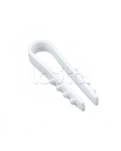 Дюбель-хомут для круглого кабеля (5-10мм) белый (50шт.) EKF PROxima (plc-ncs50-5x10w) в Северске Крепеж: Дюбели, шурупы, саморезы Pintop.ru