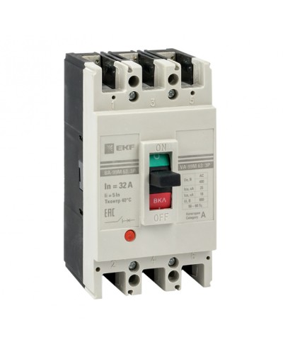 Выключатель автоматический ВА-99М 63/16А 4P 5In 25кА EKF PROxima (mccb99-4P5In63-16m) в Северске Электротехническое оборудование Pintop.ru