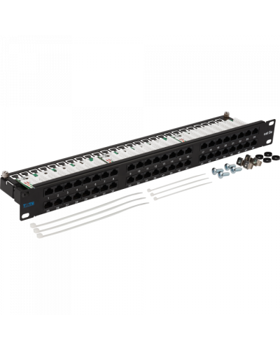 Патч-панель 48 портов, UTP, кат.5E, 1U TWT (TWT-PP48/1U-U5E) в Северске Патч панель Pintop.ru
