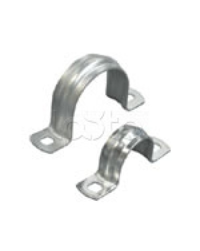 Скоба оцинкованная с двумя отверстиями для трубы D16мм, м.о.6,5-5,0мм (1уп=100шт) Экопласт (43616P) в Северске Держатели, клипсы, скобы Pintop.ru