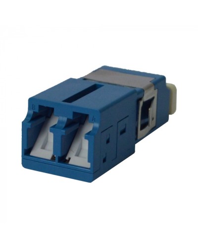 Адаптер оптический LC SM, со шторкой, корпус SC, дуплексный LANMASTER (LAN-2LCS/SH-AM-SM) в Северске Проходные адаптеры и розетки оптические Pintop.ru