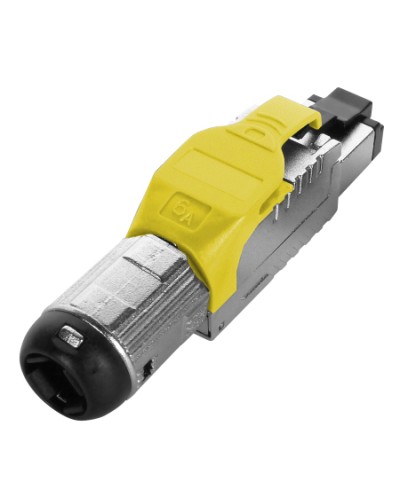 Разъем полевой оконцовки RJ-45 Hyperline (PLUE-8P8C-S-C6A-SH-YL) в Северске Коннекторы Pintop.ru