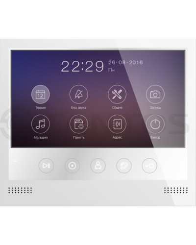 Монитор цветного видеодомофона формата AHD с сенсорными кнопками и возможностью записи фото или видео по вызову на microSD карту Tantos Selina HD M в Северске Абонентские видеоустройства Pintop.ru