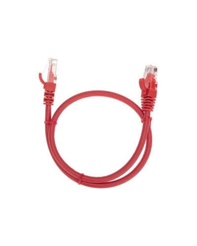 Патч-корд U/UTP, CAT 6, RJ45-RJ45, 26AWG, LSZH, красный, 0,5м REXANT 02-0293-05 в Северске Патчкорды (медные) Pintop.ru