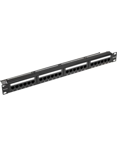 Панель коммутационная с кабельным органайзером 19, 1U, 24 порта, UTP, RJ-45, CAT 5e REXANT PRO (02-0031) в Северске Аксессуары для стоек и шкафов Pintop.ru