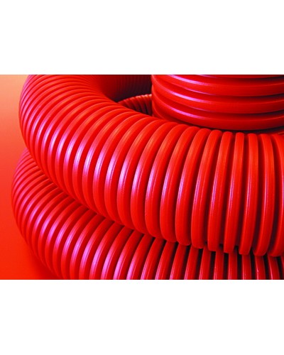 Труба гофрированная двустенная ПНД 125 мм для кабельной канализации с зондом DKC 121912 (40 м) в Северске Труба гофрированная Pintop.ru