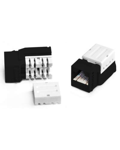 Вставка Keystone Jack RJ-45(8P8C) Hyperline KJNE-8P8C-C6-90-BK в Северске Модули Keystone Pintop.ru