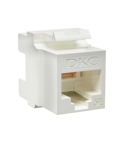 Модуль Keystone RJ45 CAT5E неэкранированный, 180 градусов, белый (форм-фактор A10) DKC RNK5EU180WH в Северске Модули Keystone Pintop.ru