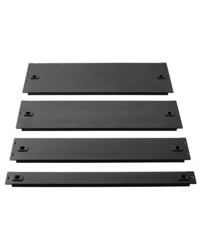 Фальш-панель металлическая 19 1U, быстросъемная, черная LANMASTER LAN-DC-TLMFP-1U в Северске Аксессуары для стоек и шкафов Pintop.ru