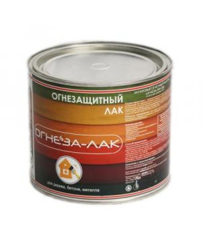Лак огнезащитный акриловый Огнеза «ОГНЕЗА-ЛАК-ОД» для древесины и материалов изнеё, глянцевый, бесцветный, ведро 2,4л.(1,8 кг.) в Северске Огнезащитные краски Pintop.ru
