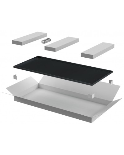 ITK LINEA E Дверь металлическая 600мм шкафа 42U чер. (LE05-42U6X-DM) в Северске Аксессуары для стоек и шкафов Pintop.ru