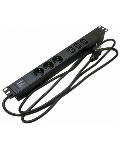 Блок розеток Hyperline SHE19-3SH-3IEC-2.5EU в Северске Блоки розеток Pintop.ru