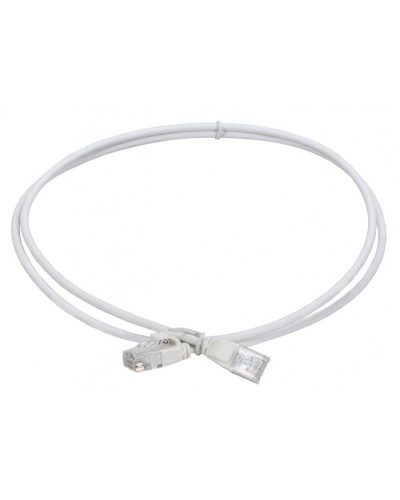 ITK Коммутационный шнур кат.5E UTP LSZH 1м slim язычок бел. (PC08-C5EUL-1M-SL-WT) в Северске Патч-корды и пигтейлы Pintop.ru
