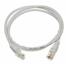 Патч-корд RJ45 - RJ45, 4 пары, UTP, категория 6, 1 м, серый TWT TWT-45-45-1.0/6-GY