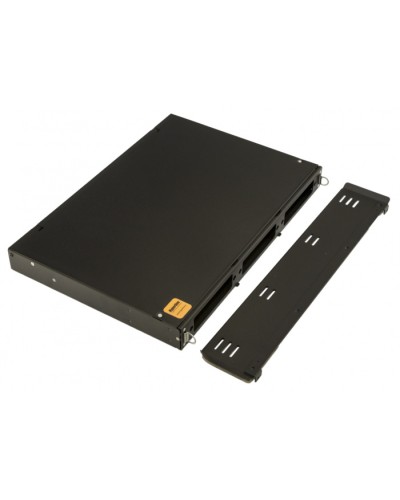 Бокс оптический 19 Hyperline FO-19V-1U-3xSLT-W130H30-24UN-BK в Северске Кросс оптический Pintop.ru