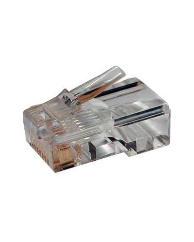 Коннектор RJ-45 под витую пару, категория 6 , универсальный (для одножильного и многожильного кабеля) Cabeus 8P8C-C6 в Северске Коннекторы и разъемы Pintop.ru
