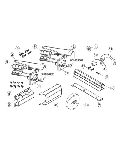 Рычаги F500 без крепления Came 119RID185 в Северске Запчасти для шлагбаумов и автоматики Pintop.ru