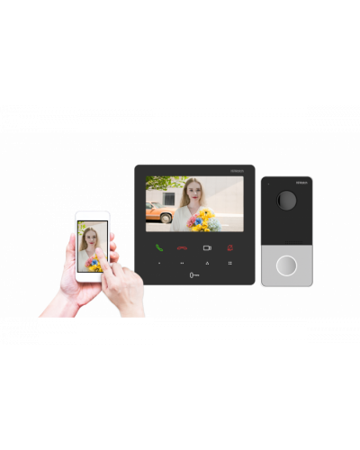 Комплект IP видеодомофона HiWatch DS-D200IKWF в Северске Комплекты домофонов Pintop.ru