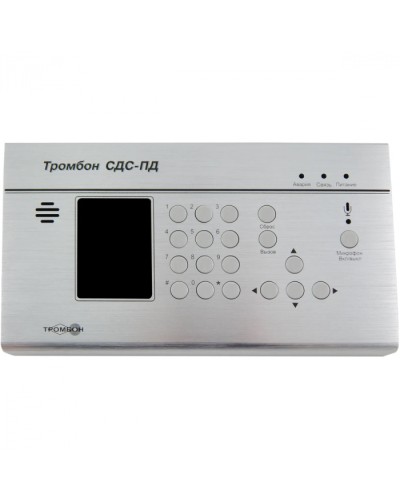 Пульт диспетчера для двухсторонней речевой связи между диспетчером и зоной оповещения Тромбон СДС-ПД в Северске Система оповещения и трансляции Pintop.ru