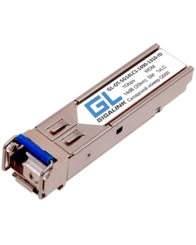 Модуль SFP Gigalink GL-OT-SG14LC2-1310-1310-I в Северске Модули SFP/XFP/GBIC Pintop.ru