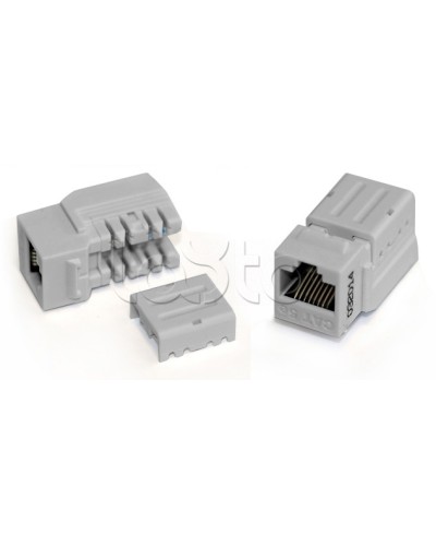 Вставка Keystone Jack RJ-45(8P8C), категория 6A, 110 IDC синяя Hyperline (KJNE-8P8C-C6A-90-BL) в Северске Модули Keystone Pintop.ru