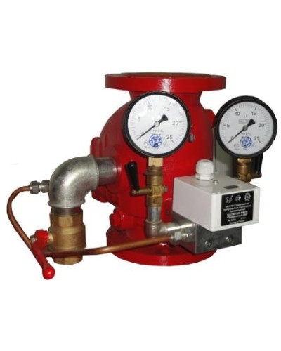 Узел управления спринклерный водозаполненный Спецавтоматика Прямоточный-100 (УУ-С100/1,6В-ВФ.04) в Северске Устройства пуска водяного пожаротушения Pintop.ru