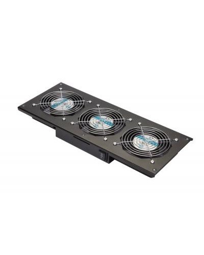 Eurolan Модуль вентиляторный потолочный, 3 вентилятора, термореле, 3 положения, черный (60A-90-11-30BL) в Северске Вентиляторные модули Pintop.ru