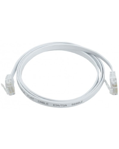 ITK Коммутационный шнур плоский кат.6 UTP 1м белый (PC08-C06U-1M-FL) в Северске Патч-корды и пигтейлы Pintop.ru