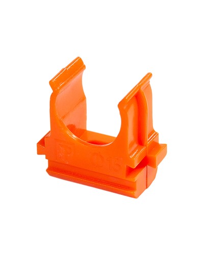 Крепёж-клипса для труб АБС-пластик оранжевая д16 (100шт/2000шт уп/кор) Промрукав (PR13.0063) в Северске Держатели, клипсы, скобы Pintop.ru