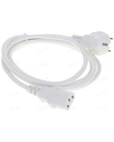 Шнур питания C13-Schuko угловая, 3х0.75, 220В, 10А, белый, 1 метр LANMASTER (LAN-PP13/SHA-1.0-WH) в Северске Аксессуары для стоек и шкафов Pintop.ru