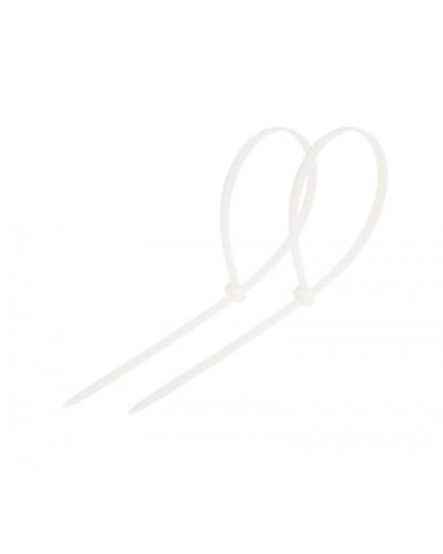 Стяжка нейлоновая неоткрывающаяся, безгалогенная (halogen free) 200x3.6мм, белая (100 шт) в Северске Стяжки-хомуты Pintop.ru