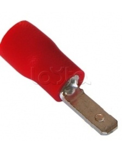 Клемма плоская изолированная 0.5-1.5 мм² (КПИ штекер - 2.8мм) (100шт/уп) REXANT 08-0311 в Северске Клеммные колодки Pintop.ru