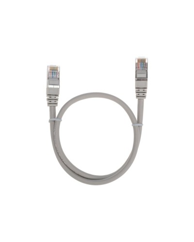 Патч-корд F/UTP, CAT 5e, RJ45-RJ45, 26AWG, LSZH, серый, 0,5м REXANT 02-0110-05 в Северске Патчкорды (медные) Pintop.ru