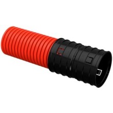 ELASTA Труба гофр. двустенная ПНД d=50мм красная (25м) IEK (EA-TG22-2-2-2-050-025-K04)