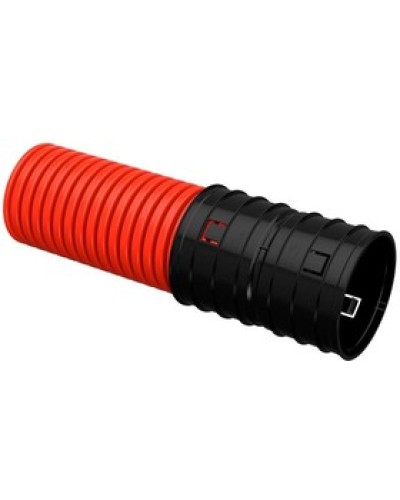 ELASTA Труба гофр. двустенная ПНД d=50мм красная (25м) IEK (EA-TG22-2-2-2-050-025-K04) в Северске Труба гофрированная Pintop.ru