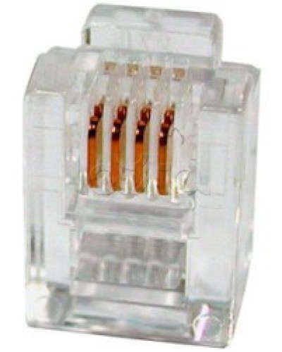 Разъем телефонный RJ11 (6P4C) Cabeus в Северске Коннекторы и разъемы Pintop.ru