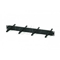 Органайзер горизонтальный 19" 1U двухсторонний, 8 колец (Серый) Cabeus (JB08-1U-45-GY)