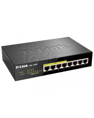 Неуправляемый коммутатор D-Link DL-DGS-1008P/F1A в Северске Коммутаторы Pintop.ru