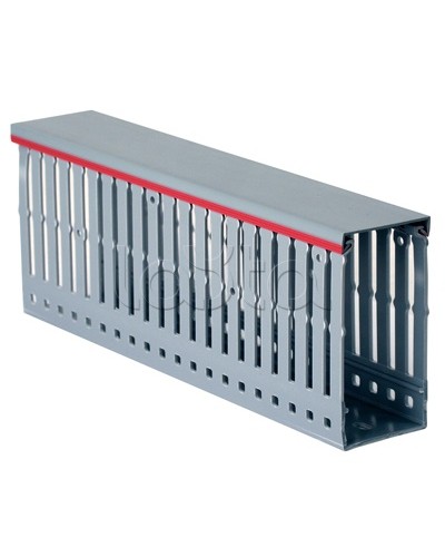 Короб перфорированный, серый RL12 40x100 мм DKC 00161RL в Северске Кабельные лотки Pintop.ru